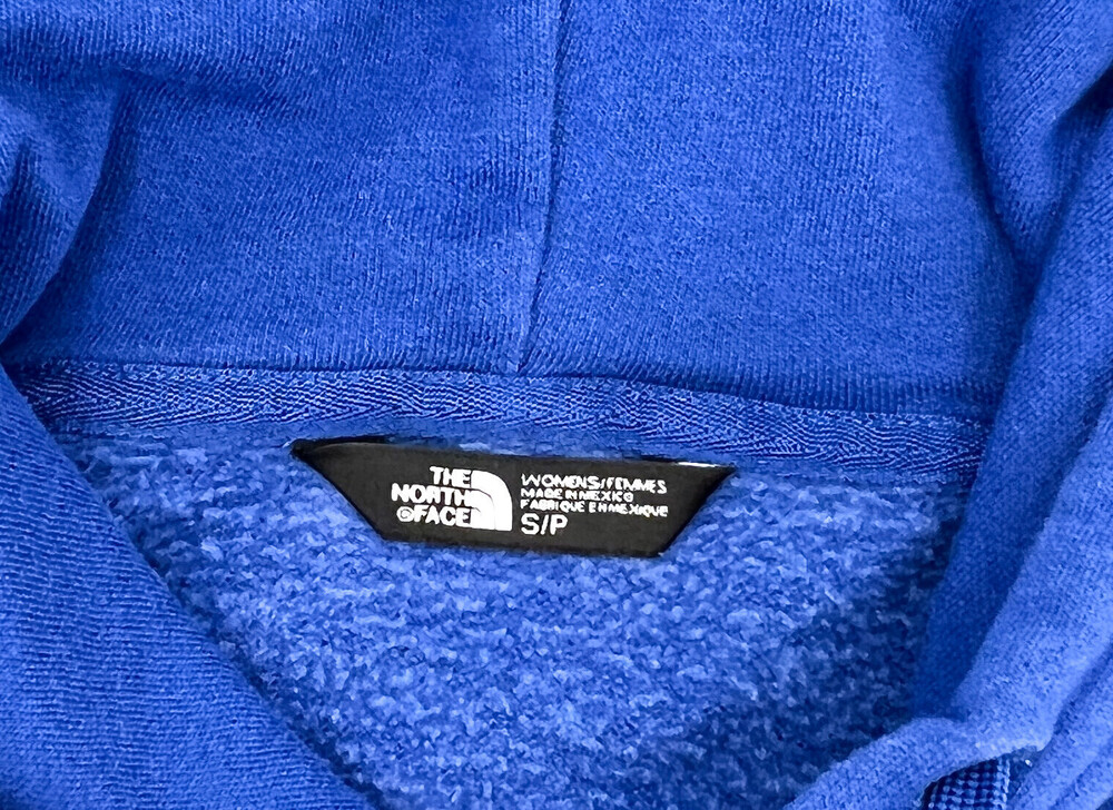 The North Face Sweater Womens Small Blue Hoodie Sweatshirt Pullover Poppies - Picture 3 of 8